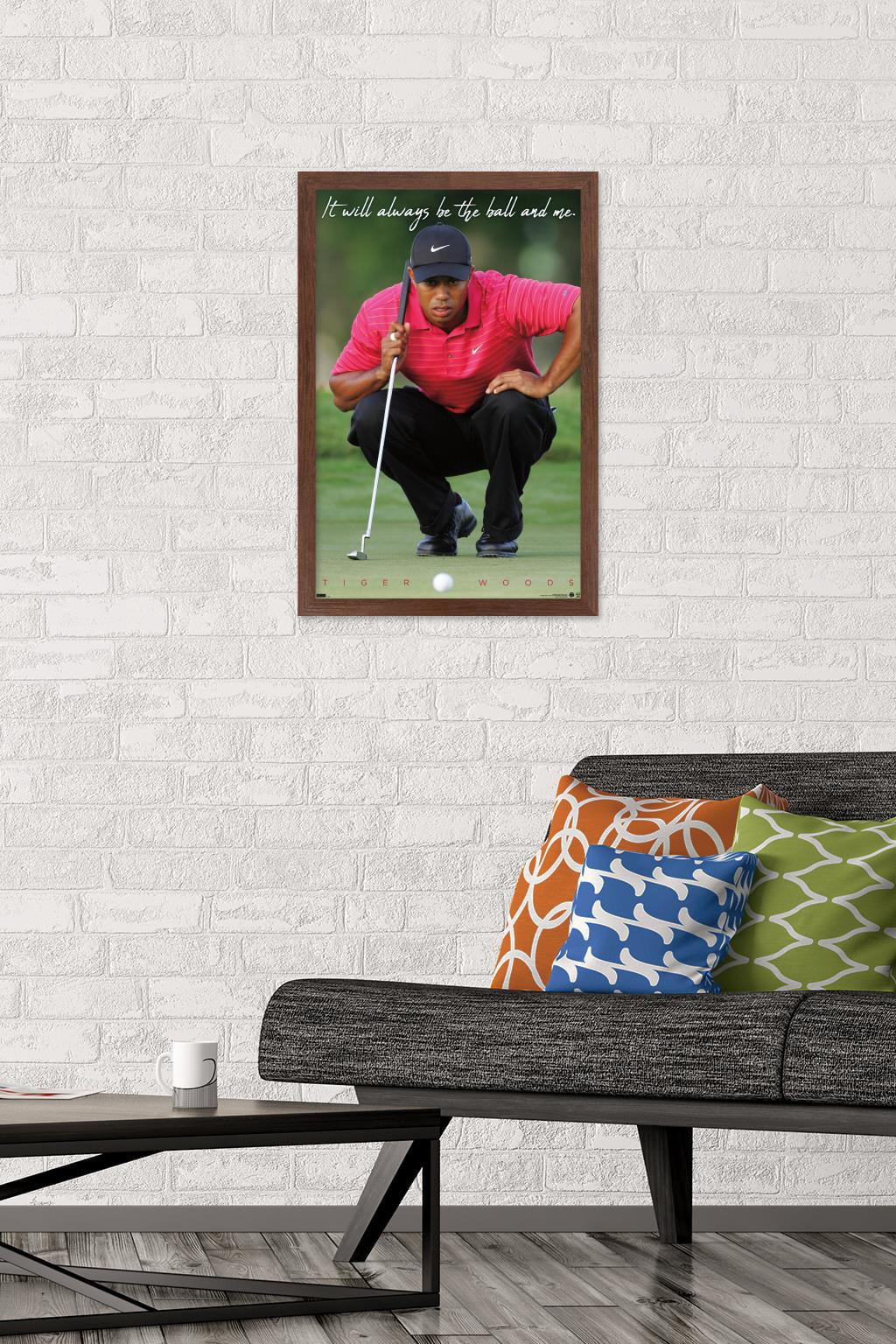 Tiger Woods - The Ball & Me Wall Poster, 14.725" x 22.375" Framed