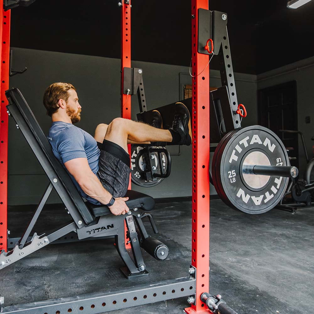Titan Fitness Leg Press Power Rack Attachment - Thumbnail 2