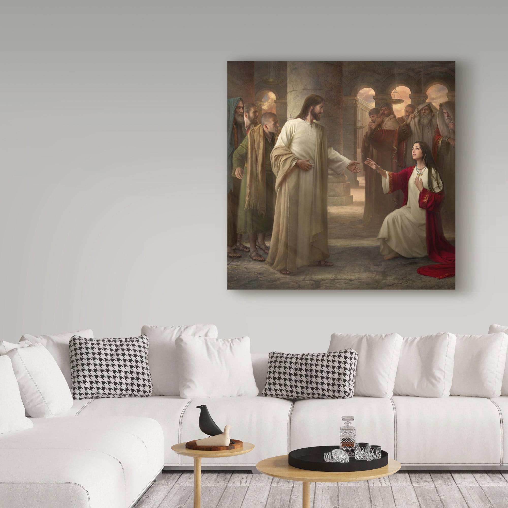 Trademark Fine Art 'Though Your Sins Be As Scarlet' Canvas Art by Howard Lyon