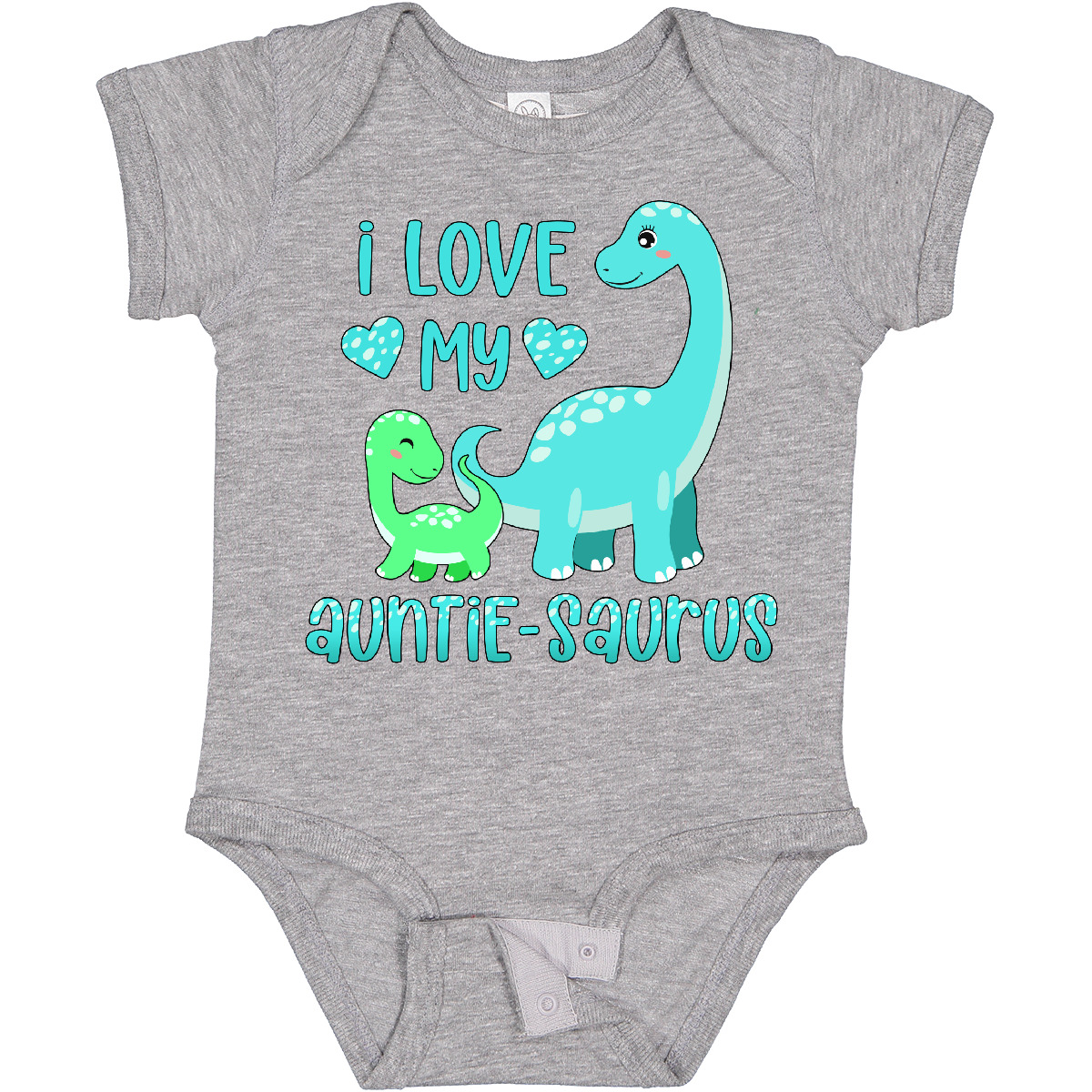 Inktastic I Love My Auntie-saurus Cute Brontosaurus Family Boys or Girls Baby Bodysuit