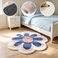 thumbnail image 5 of MMJ Bathroom Rugs Flower Shape Soft Absorbent Antiskid Bath Mat for Bathroom Floor Door 31.5x31.5in, 5 of 6