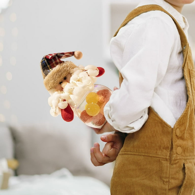 DYXMY Christmas Tree Collection Santa in Sleigh Cookie Jar, 13.25 Inch Christmas  Cookie Jars made of Fine Dolomite, Candy Jars for Kitchen Counter with Lid, Christmas Cookie Containers