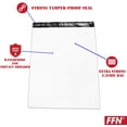 thumbnail image 2 of Feather Flag Nation 2.35mil Waterproof Poly Mailers with Privacy Shield, 24" x 19", White/Black, 2 of 5