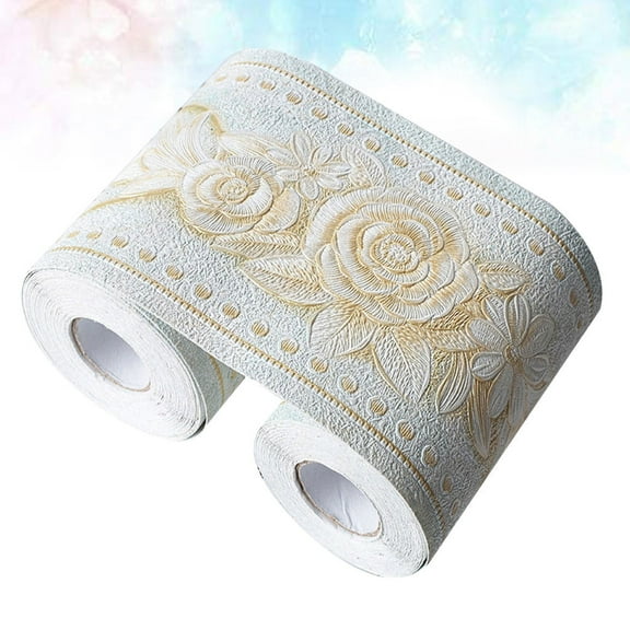 Soimiss Waterproof PVC Wallpaper Border Sticker Multi Color Stylish Wall Decoration