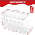 thumbnail image 4 of Stackable Refrigerator Organizer, Soda Can Dispenser Pop Cans Container Beverage Holder with Lid for Fridge, Freezer, Kitchen, Clear Plastic Storage Bins-Holds 10 Cans Each (One), 4 of 7