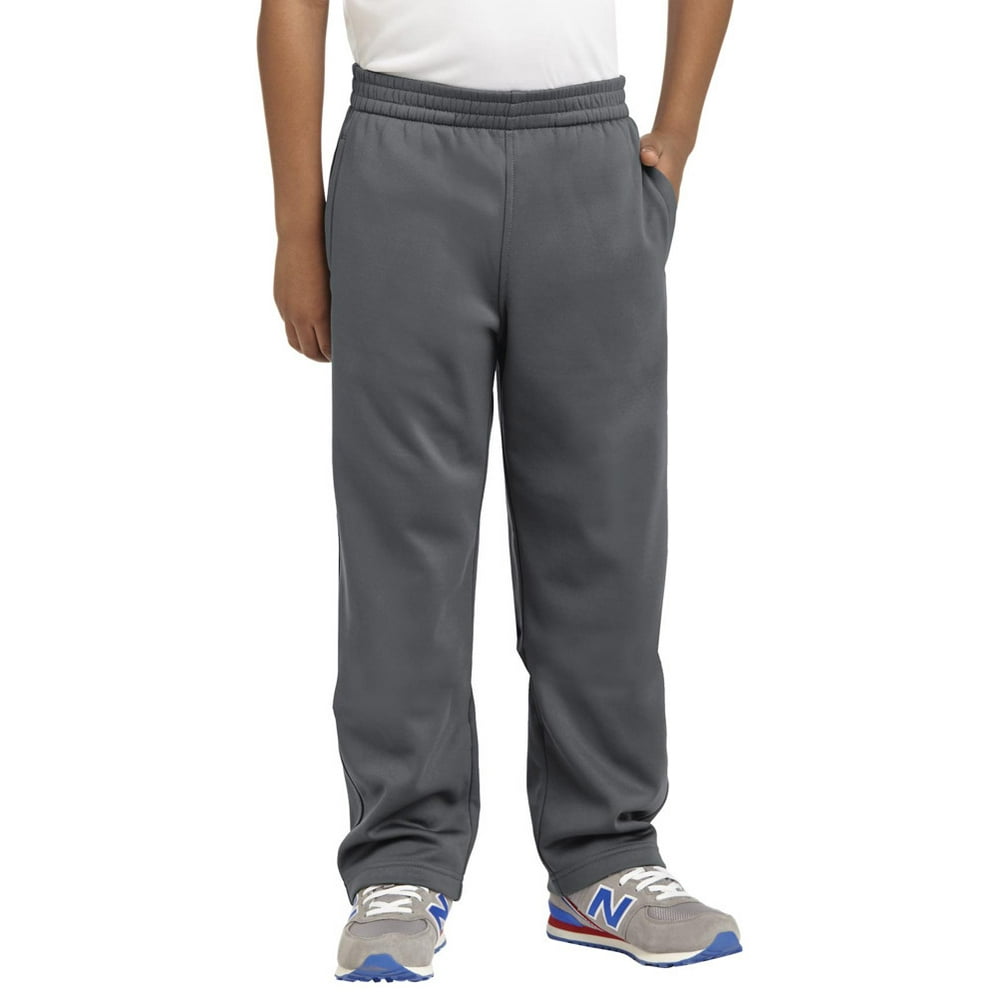Sport-Tek - Sport-Tek YST237 Boys Sport-Wick Fleece Pant - Dark Smoke Grey - Small - Walmart.com