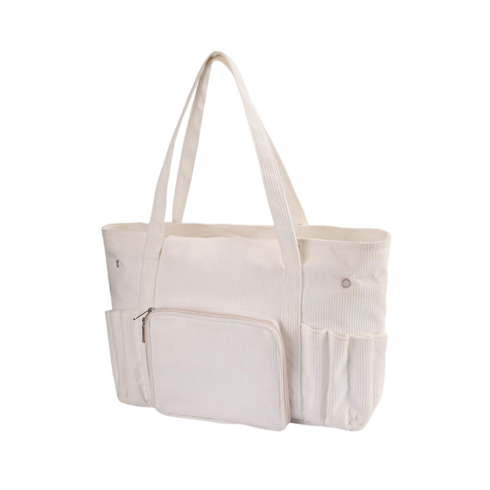 Wxqbjtam Yarn Storage Bag Multiuse Crochet Beginners Gift Zipper Closure Yarn Handbag for White