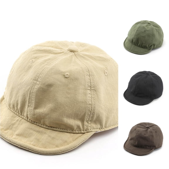 Xijirk Washed Newsboy Cap Short Brim Soft Casual Hat for Daily Walking Street Travel Outdoor Wear,Beige,A