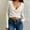 White, variant on WILLBEST Women Tshirts Women's Tie Wrap Top Long Sleeve Deep V Neck Crop Shirt Slim Fit Dance Bolero Fairy Yoga Workout Blouse