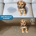 thumbnail image 4 of Wehilion 100% Waterproof Recliner Sofa Cover, Non Slip Recliner Covers for Recliner Chair with Pocket, Washable Reclining Chair Cover Furniture Protector for Kids, Pets Dog Cat (Khaki), 4 of 7