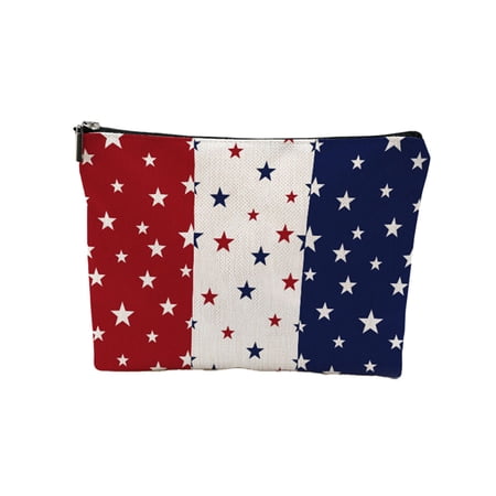 4th of July Cosmetic Bags for Women Makeup Accessories Bag 250th Anniversary Gift