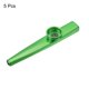 thumbnail image 3 of Instrumento musical Kazoo Uxcell de aleación de aluminio verde con diafragma de flauta 5 paquetes, 3 of 7