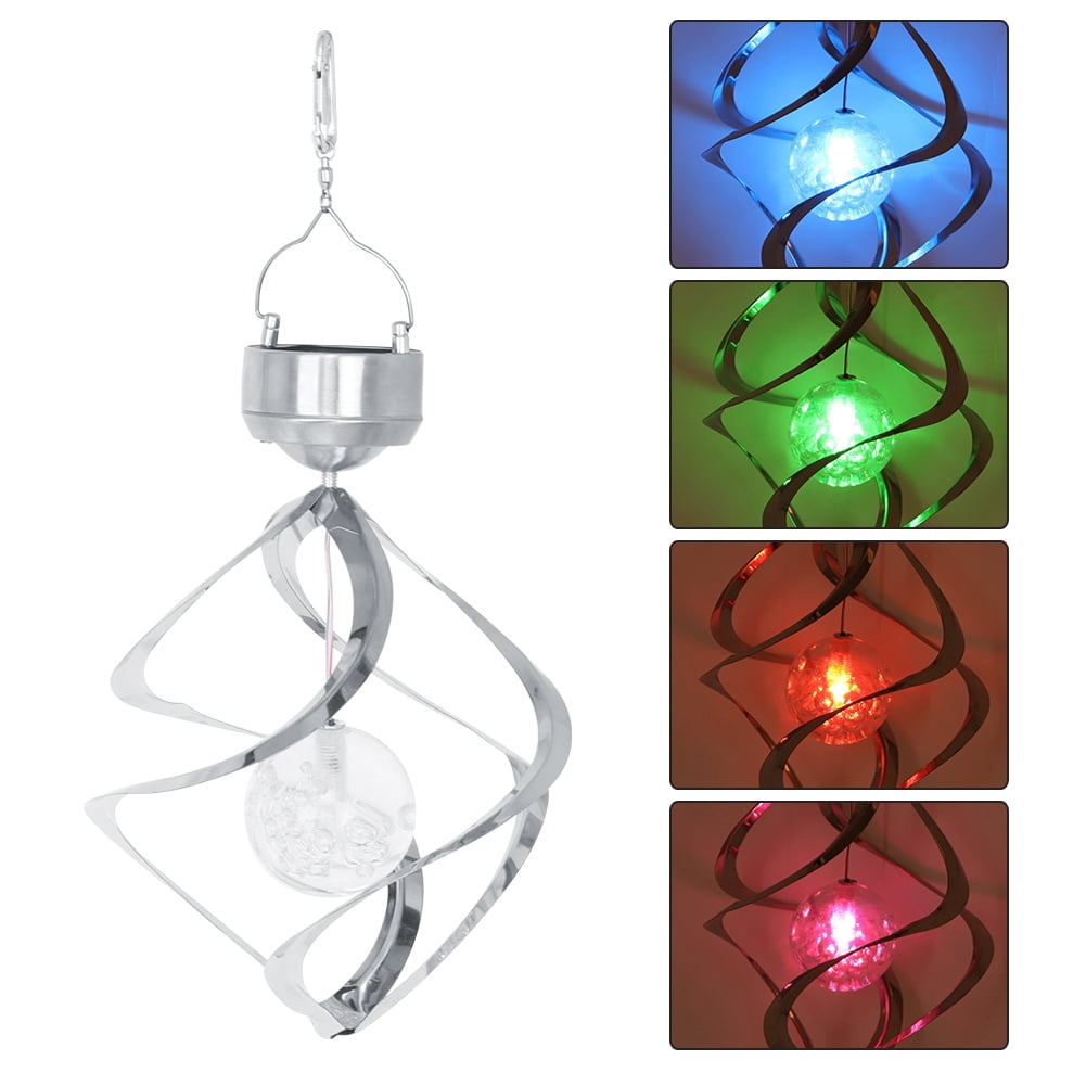ESTINK LED Color Changing Solar Hanging Light Waterproof Wind Chimes Light Lamp Outdoor Decoration,Solar Wind Chimes,Solar Light
