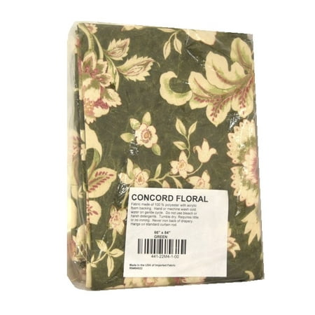 Concord Floral Curtain Panel 66