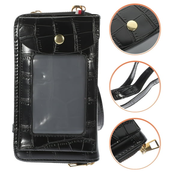 OUNONA  Woman Bag Girl Shoulder Mini Sling for Women Small Miss Black