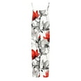 thumbnail image 4 of Tnhcen Women's Floral Jumpsuit - High Waisted Wide Leg Sleeveless Romper with Pockets Stretchy Casual Boho Summer Outfit for All Sizes S-3XL, 4 of 5