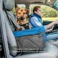 thumbnail image 2 of Kurgo Dog Booster Seats for Cars, Pet Weighing Under 30 lbs, with Belt Tether, Heather Charcoal/Blue, 2 of 9