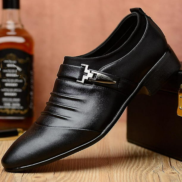 Men Wedding Shoes Formal Dress Office Work Party 42 Black Walmart