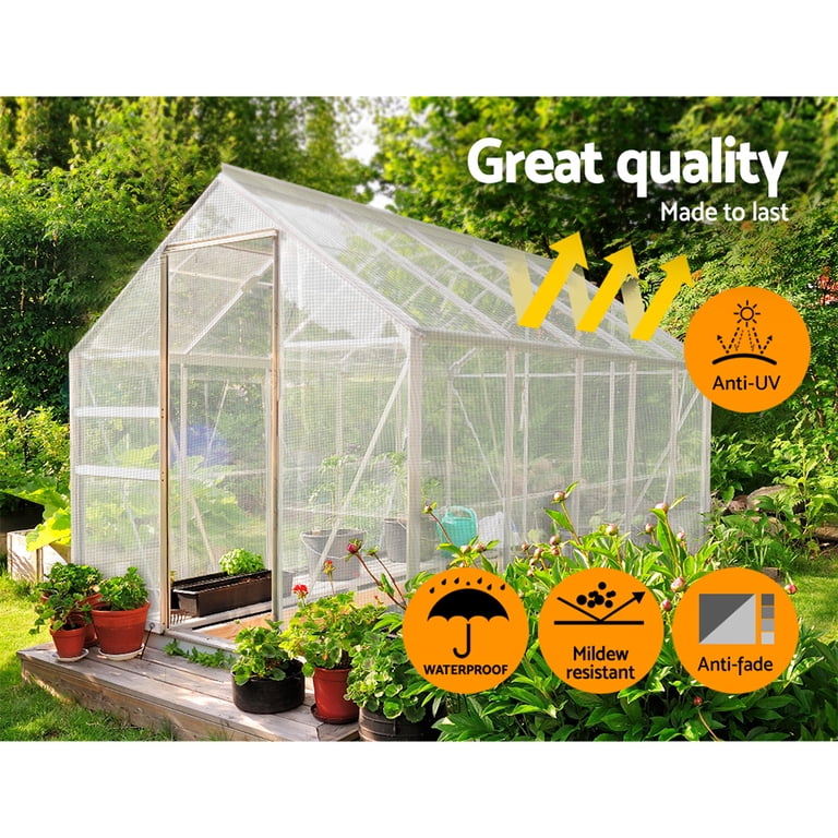 Skilcut 16 Mil Clear Poly Tarp - 7x9 Feet, Extra Heavy Duty, Fiber Reinforced, UV Protected, Waterproof