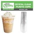 thumbnail image 5 of [200 Count] 24 oz Clear Plastic Disposable Pet Cups | Crystal Clear PET Cup | Cold Smoothie | Iced Coffee Go Cups | Ideal for Coffee, Parfait, Juice, Soda, Cocktail, Party Cups (24OZ, 200 Count), 5 of 7