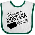 thumbnail image 3 of Inktastic Someone in Montana Loves Me Boys or Girls Baby Bib, 3 of 4