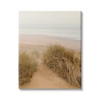 Stupell Indtries Sun Bleached Beach Coast Tall Grass Sand Dunes,36 x 48,Design by Ian Winstanley