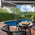 thumbnail image 5 of ALEKO 12' x 10' Ivory Manual Retractable Patio Awning Sunshade, 5 of 12