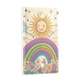 thumbnail image 2 of Yayeee Blank Wall Plate Cover 1-Gang 4.5"x2.7" Home Unused Decorative Outlet, Beige Rainbow, 2 of 7