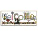 thumbnail image 2 of Cuadros Decorativos Tarjeta de bienvenida Punto de cruz 14CT Bordado estampado Hilo de algodón DIY (C097) Tmvgtek embutido en tela, 2 of 9