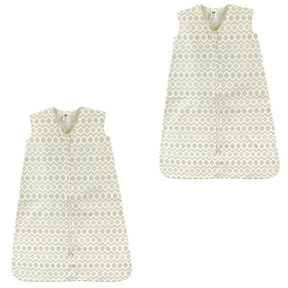 Hudson Baby Boy and Girl Jersey Cotton Sleeping Bag 2 Pack, Aztec, 0-6 Months