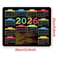 thumbnail image 3 of 2026 Calendar Mouse Pad, Black Background with Monthly Layout, Large Desktop Gaming Mat with Colorful Month Headers for Home Office & Gaming, Computer Laptop PC Accessories Mousepad, 3 of 6