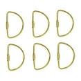 thumbnail image 2 of kusrkot 5X 6 Pieces Small Screw Lock Keychain Key Holder Hanging Buckle 2 inch D Shaped, 2 of 9