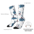 thumbnail image 4 of KLL Lilies Flowers Print Cool Socks Men's Women's Crew Socks Funny Crazy Novelty Stockings, 4 of 6