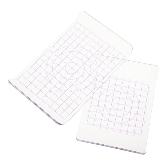 Masteelf 2pcs Acrylic Sheet Clay Board Diy Clay Rolling Board Polymer Clay Plate Clay Accessories Pottery Sculpture Board Clay Tools