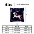 thumbnail image 5 of Starry Unicorn Velvet Decorative Throw Pillow Covers Set of 2 with Unique Patterns - Available in 16x16, 18x18, and 20x20 Inches for Various Occasions - Pillow Inserts Included, 5 of 6