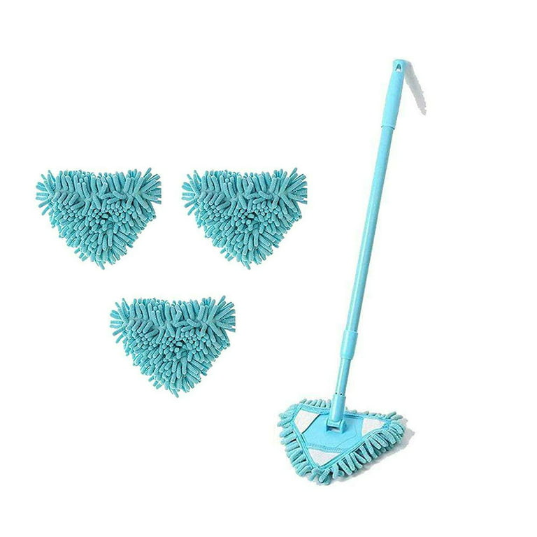 Duety 180°Rotatable Adjustable Cleaning Mop with 4 Sections Rods and 4 Mop  Head,Extendable Wall Cleaning Mop, Spin Mop for Floor Cleaning, Wall