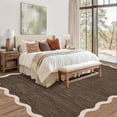 thumbnail image 4 of 5*7FT Washable Living Room Rug, Non-Slip and Soft Bedroom Rug,Low Pile, Foldable, Stain Resistant. brown, 4 of 9