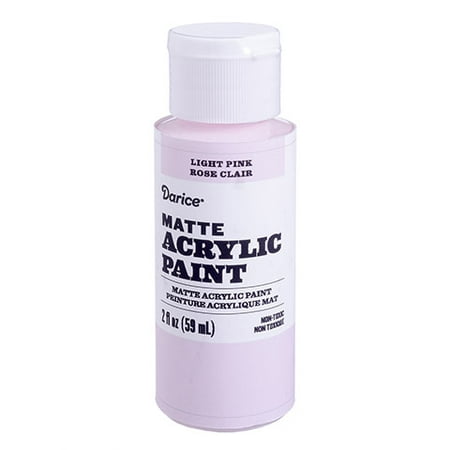 Apply chic artsy designs to DIY crafts with this matte acrylic paint in light pink. Its versatile pastel shade makes a great background