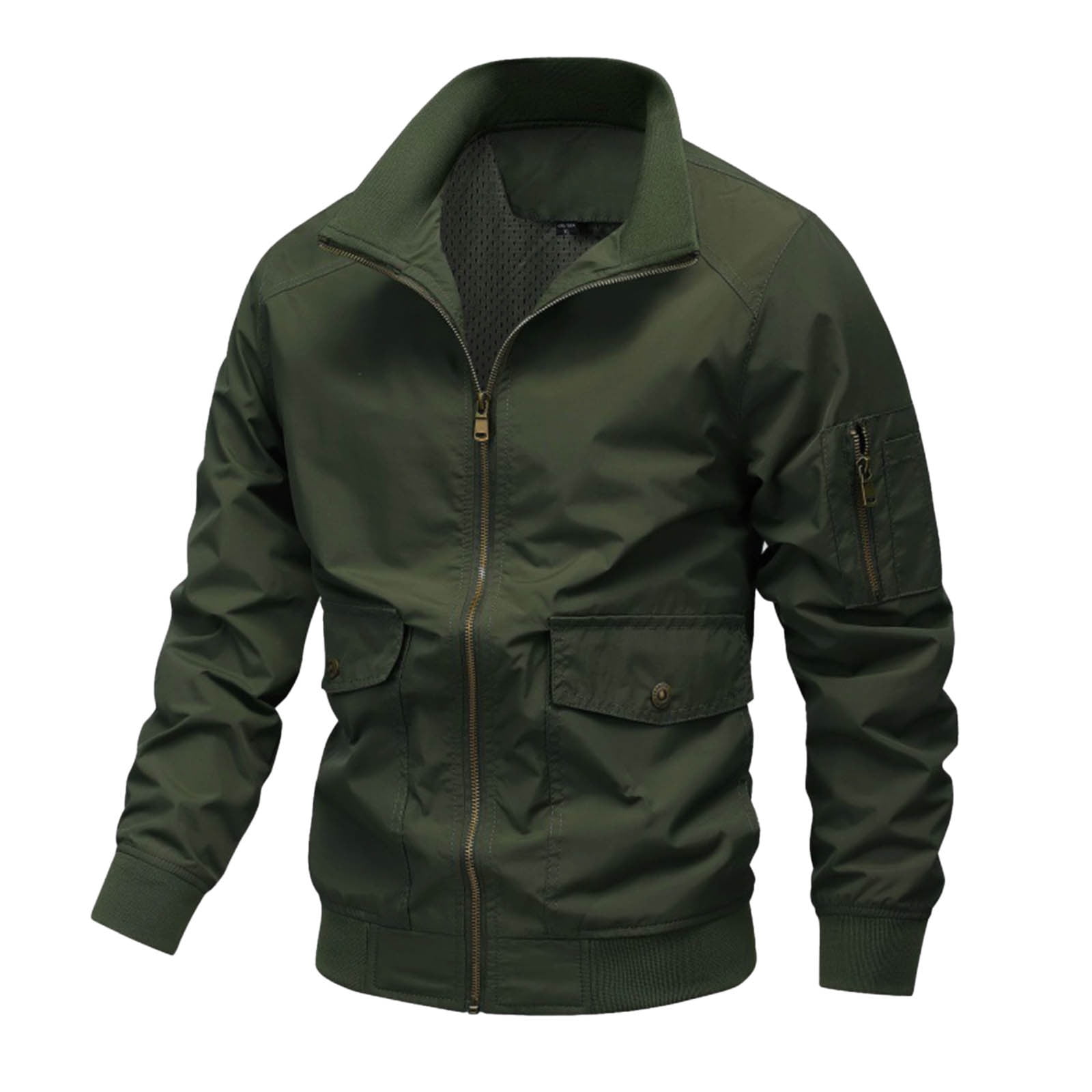 Veste Bomber Homme Léger Printemps Automne - Motif Fleurs Violet Rose - Polyester/Élasthanne - Fermeture Éclair - Taille S à 2XL - 10