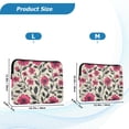 thumbnail image 4 of FORMRS 13"-13.3" Laptop Sleeve Protective Case Soft Carrying Quilted Computer Bag Cover, Pink Flowers, 4 of 7