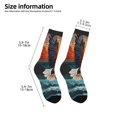 thumbnail image 2 of Rocae Textured Bald Eagle for Girls Boys Crew Socks,Children's Socks, Kids Socks, Toddler Socks: Daily Wear with Kids School Uniform, 2 of 5
