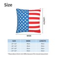 thumbnail image 4 of Pack of 2 Decorative Throw Pillow Covers America Flag Pattern Square Cushion Case Pillow Cases Set 20"x20", 4 of 7