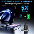 thumbnail image 2 of S26 Super Fast Charger USB C, 60W Type C Charger Fast Charging Android Phone Charger Block with 6FT USB C Chargers Fast Charging Cable Cord for Samsung Galaxy S26 Ultra/S26+/S26/S25Ultra/S25/S24/S23, 2 of 6