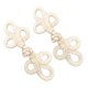 thumbnail image 1 of Botones de rana BLESIY con nudo chino 2 pares 6 x 14 cm beige, 1 of 8