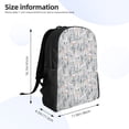 thumbnail image 4 of Easygdp white Moose winter tree Mochila Versátil y Elegante: Comodidad, Almacenaje y Durabilidad para la Universidad, Trabajo, Viajes y Uso Diario, 4 of 8