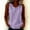 Purple, variant on ClodeEU Women's Round Neck Sleeveless Tank Top,Casual Loose Fit Solid Color Blouse with Button for Summer Black,Women's Plus L