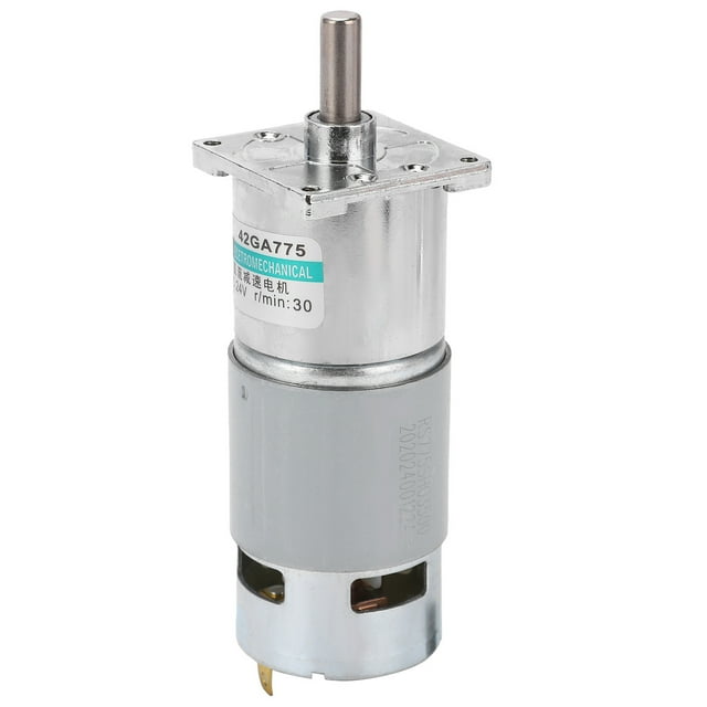 Uadme Motorreductor de CC - Industria automatizada de imán Permanente CW CCW pequeña de Baja Velocidad 24V XD‑42GA755(30rpm/min)