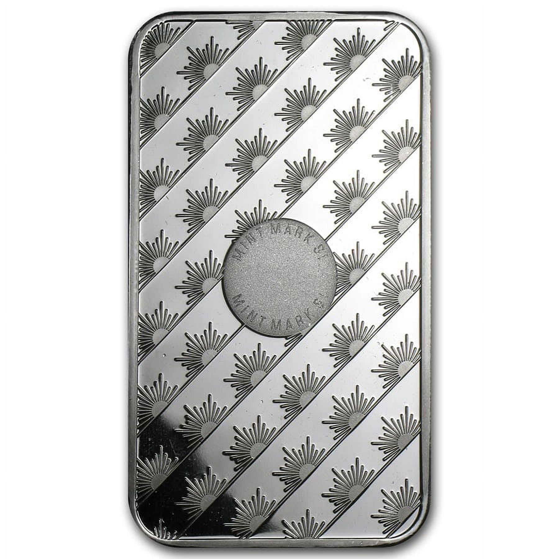 silverバー Sunshine Mint 5 oz Silver Bar with Mint Mark SI, .999 Fine