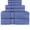 Medium Blue, variant on KAHAF COLLECTION 6 Piece Towel Set Aqua – 100% Ringspun Cotton Soft & Highly Absorbent – Includes 2 Bath Towels, 2 Hand Towels & 2 Washcloths – Quick Dry, Durable, and Luxurious Bathroom Essentials