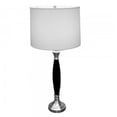 thumbnail image 1 of Ore Furniture 31117 Lampe de Table en Bois 30 Po - Chrome, 1 of 2